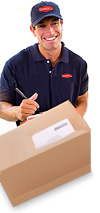 A courier from CourierNet Atlanta or Charlotte
