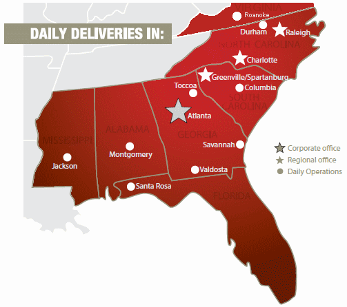 CourierNet courier service, routed delivery service, business delivery, same-day courier, and same-day delivery service locations